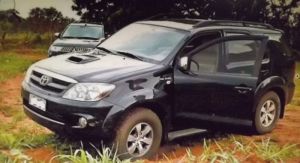  Toyota Hilux SW4, Placa HTD 1089 de propriedade do ex-prefeito Waldeli dos Santos Rosa