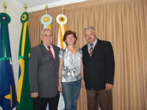 Vereador Loureno,vereadora Elci e vereador Adair Tiago ambos PMDB