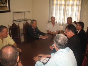 Reunio com vereadores na Cmara Municipal