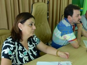 Adriana e Waldeli os gestores da sade