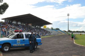 Estadio Laerto em dia de jogo quando ainda era possvel pblico