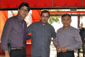 Delegado Cleverson, Prefeito Rogrio e Juiz Odilon