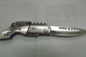 Arma utilizada pelo bandido