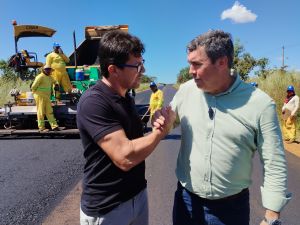 Prefeito Cleverson e governador Riedel