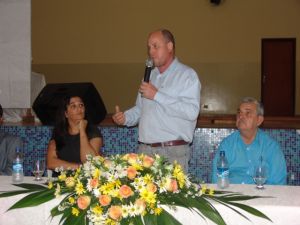 Secretria Dione, Prefeito Baird e Vereador Loureno