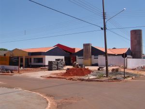 Construo do prdio onde ser a Creche localizado na rua Jos Narciso Sobrinho