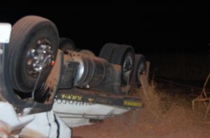 Caminho no local do acidente