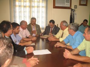 Reunio  sala da Presidencia da Cmara