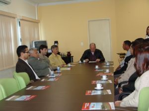 Prefeito Baird, o vice prefeito Waldomiro Bocalan e os pastores