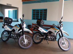 As duas motos destinadas para Costa Rica 