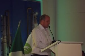 Baird durante discurso na ETH